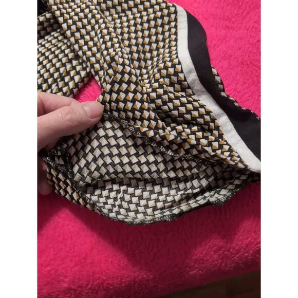 Zara Geometric Print Women's Pull On Pants Size M Pockets READ - Picture 8 of 11